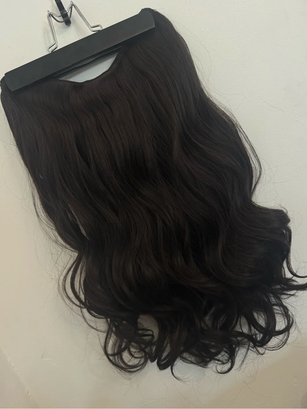 22 “ Dark Brown V Shape Clip-In Hair Extension | Long Wavy Volumizer